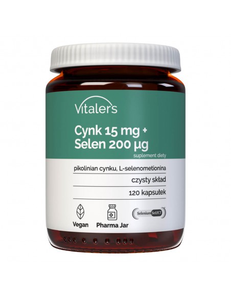 Vitaler's Цинк 15 мг + Селен 200 мкг - 120 капсул